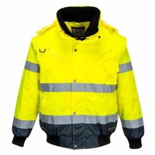 C465HIVIS kontraszt téli közúti Bomber dzseki 3/1-ben